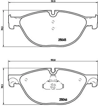Тормозные колодки дисковые BREMBO P06076 (фото 1)