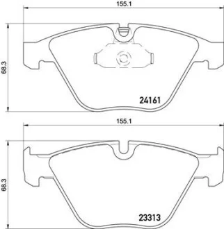 Гальмівні колодки, дискові BREMBO P06081
