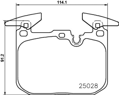 Комплект тормозных колодок из 4 шт. дисков BREMBO P06096X