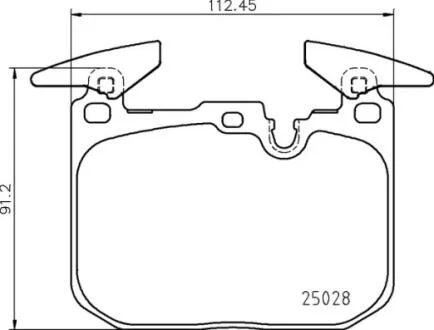 Тормозные колодки дисковые BREMBO P06 098