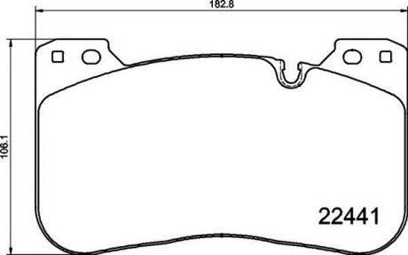 Гальмівні колодки, дискові BREMBO P 06 100