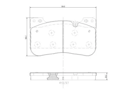Гальмівні колодки, дискові BREMBO P 06 100