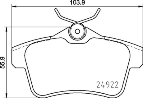 Тормозные колодки дисковые BREMBO P06 102