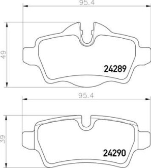 Гальмівні колодки, дискові BREMBO P06103