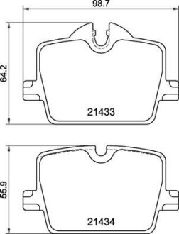 Тормозные колодки дисковые BREMBO P06 114