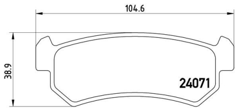 Гальмівні колодки дискові BREMBO P10001 (фото 1)