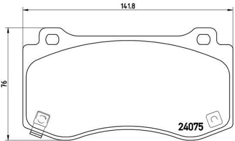 Тормозные колодки дисковые BREMBO P11 023