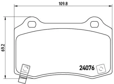 Гальмівні колодки, дискові BREMBO P11 024