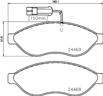 Гальмівні колодки, дискові BREMBO P23143