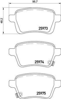 Тормозные колодки дисковые BREMBO P23 156