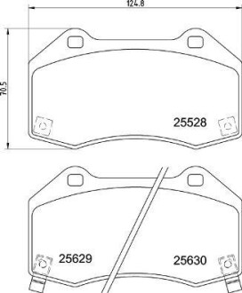 Тормозные колодки, дисковые BREMBO P23182