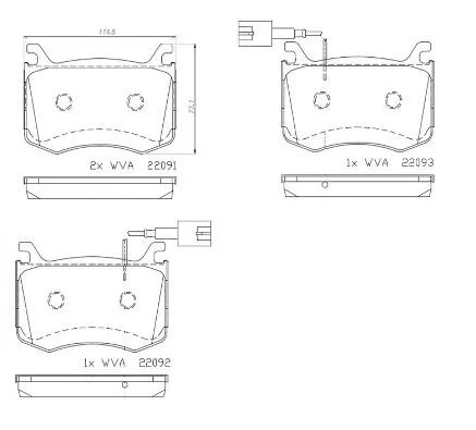 Тормозные колодки дисковые BREMBO P23 183 (фото 1)