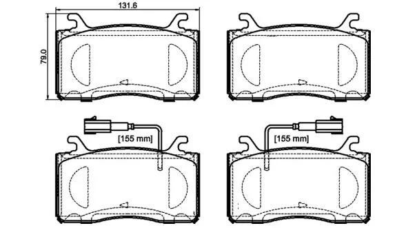 Тормозные колодки дисковые BREMBO P23 185 (фото 1)