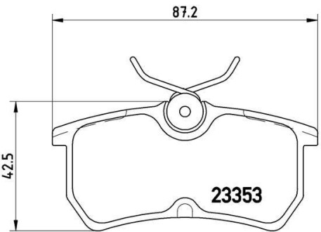 Тормозные колодки дисковые BREMBO P24047