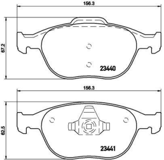 Тормозные колодки дисковые BREMBO P24 058 (фото 1)