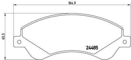 Гальмівні колодки, дискові BREMBO P24 065