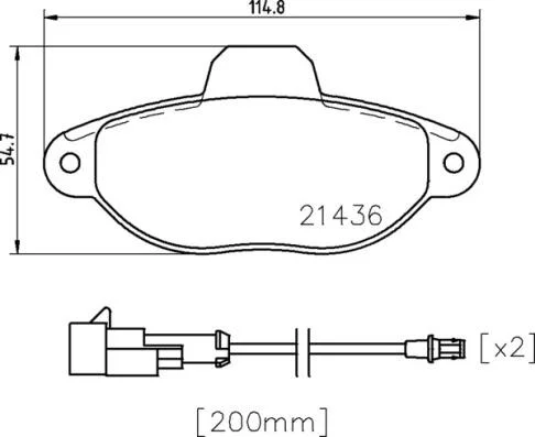 Гальмівні колодки, дискові BREMBO P24 147 (фото 1)