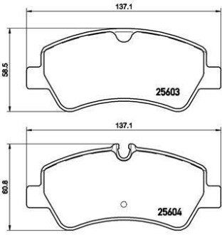 Гальмівні колодки, дискові BREMBO P24 160