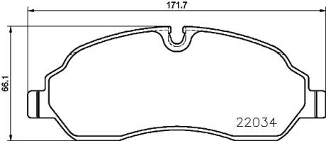 Гальмівні колодки, дискові BREMBO P24 171