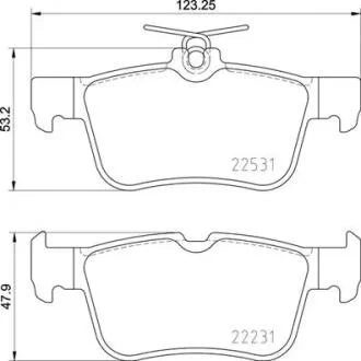Тормозные колодки дисковые BREMBO P24 175