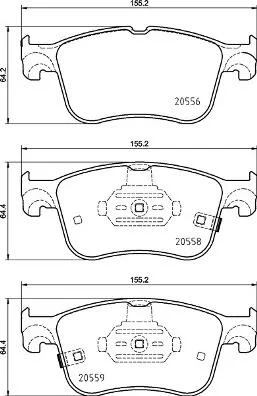 Гальмівні колодки, дискові BREMBO P24 218 (фото 1)