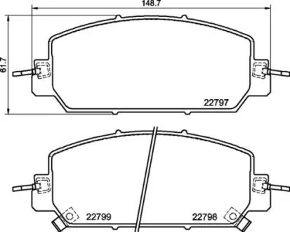 Тормозные колодки дисковые BREMBO P28 098