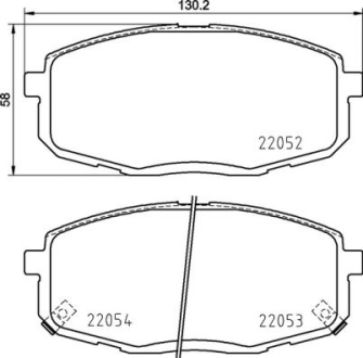 Тормозные колодки дисковые BREMBO P30 099