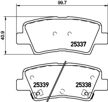 Тормозные колодки дисковые BREMBO P30 101