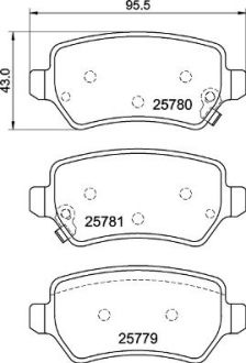 Гальмівні колодки, дискові BREMBO P30 120