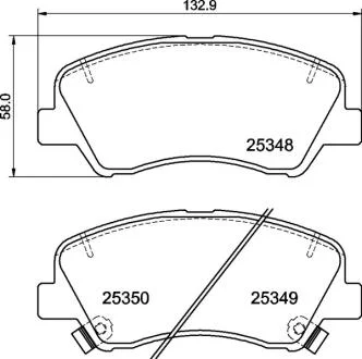 Тормозные колодки дисковые BREMBO P30 122