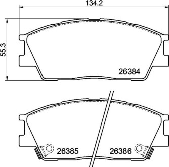 Гальмівні колодки дискові BREMBO P30 126