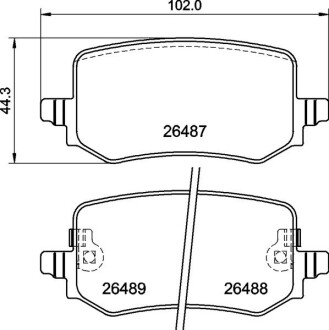 Гальмівні колодки, дискові BREMBO P 30 139