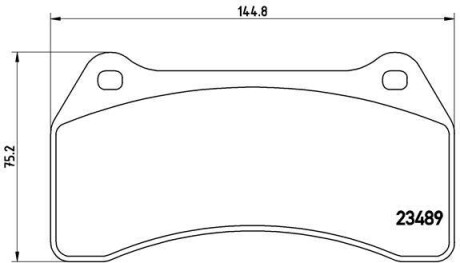 Тормозные колодки дисковые BREMBO P36 014 (фото 1)