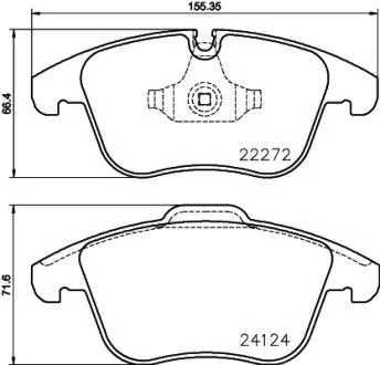 Тормозные колодки дисковые BREMBO P36 030