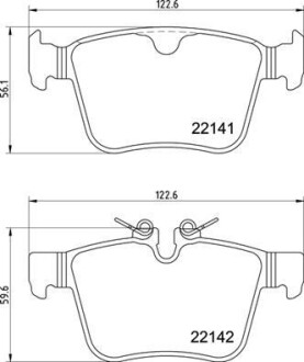 Тормозные колодки дисковые BREMBO P36 037