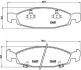 Гальмівні колодки дискові BREMBO P37 005 (фото 1)