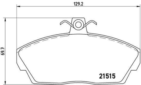 Тормозные колодки дисковые BREMBO P44 010