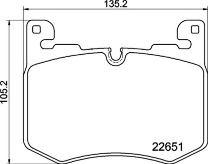 Гальмівні колодки, дискові BREMBO P44030