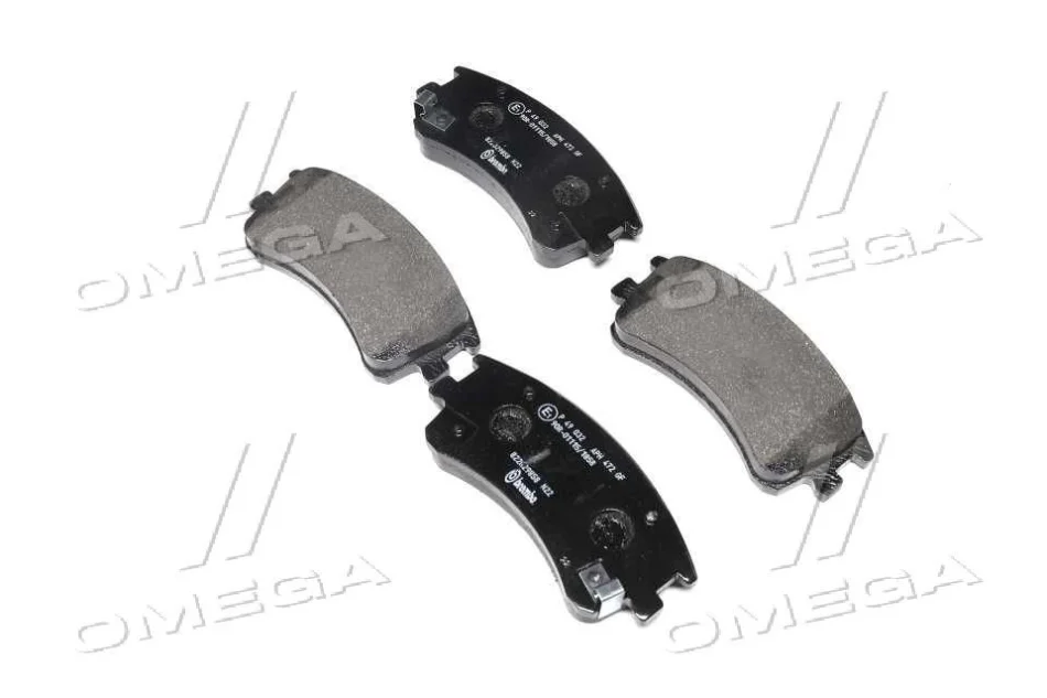Колодки гальмівні (передні) Mazda 6 BREMBO P49032 (фото 1)