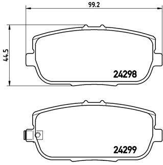 Гальмівні колодки дискові BREMBO P49 044