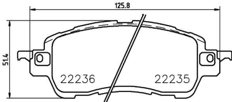 Гальмівні колодки, дискові BREMBO P49 055