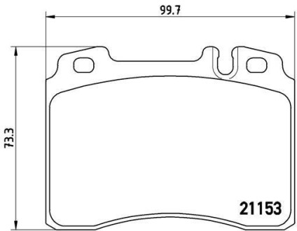 Гальмівні колодки, дискові BREMBO P50010