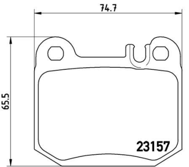 Гальмівні колодки дискові BREMBO P50043 (фото 1)