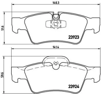 Гальмівні колодки, дискові BREMBO P50064