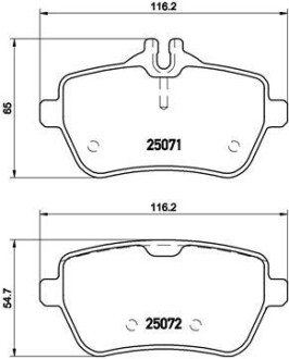 Гальмівні колодки, дискові BREMBO P50103