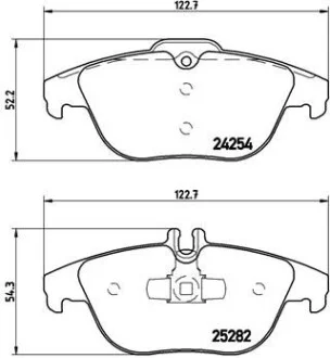 Гальмівні колодки, дискові BREMBO P50104