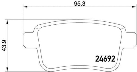 Гальмівні колодки, дискові BREMBO P50 107