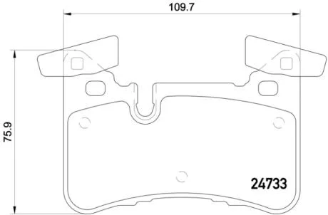 Гальмівні колодки, дискові BREMBO P50110