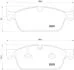 Тормозные колодки дисковые BREMBO P50 112 (фото 1)