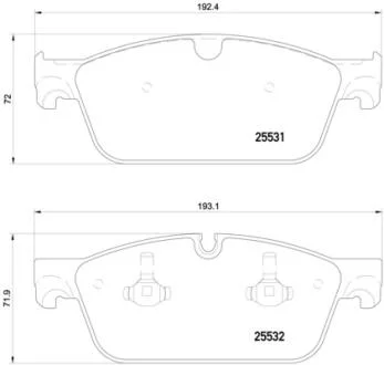 Гальмівні колодки дискові BREMBO P50 112